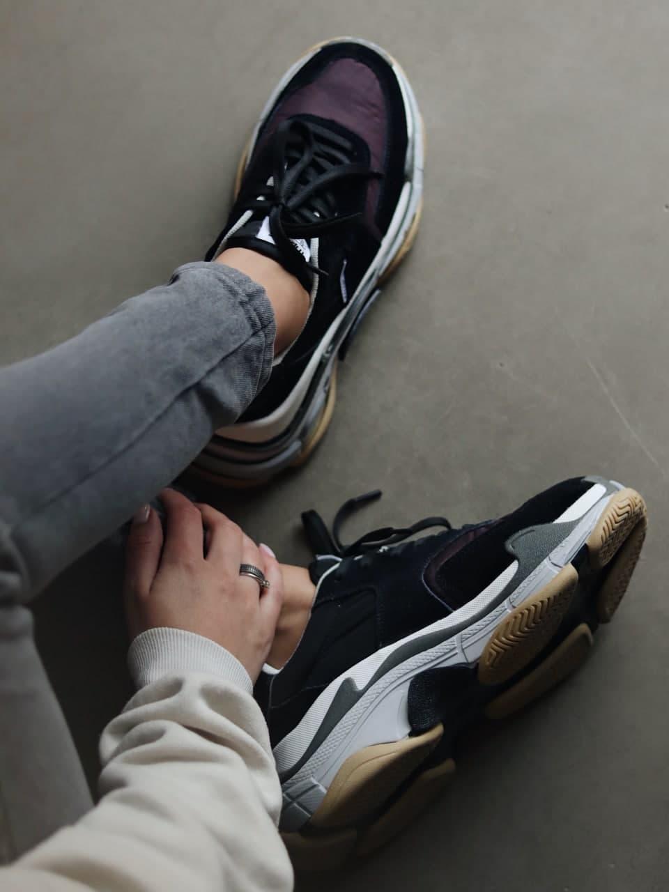 Balenciaga Triple S V2 Black Burgundy