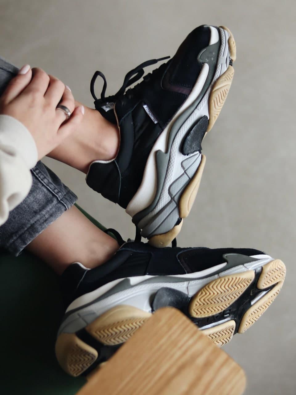 Balenciaga Triple S V2 Black Burgundy