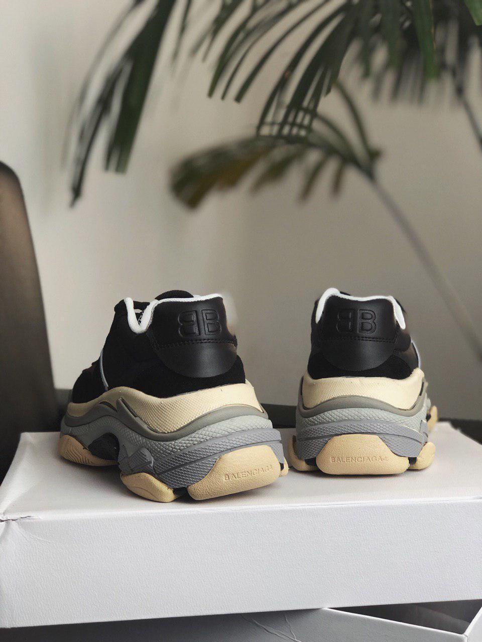 Balenciaga Triple S V2 Black Bordo Burgundy