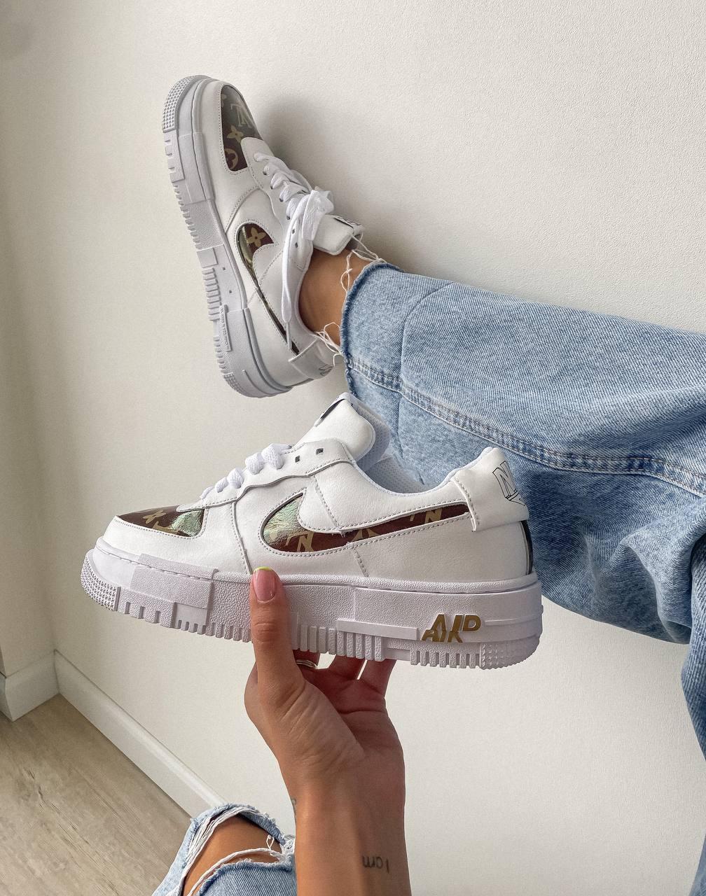 Nike Air Force 1 Pixel x LV Custom