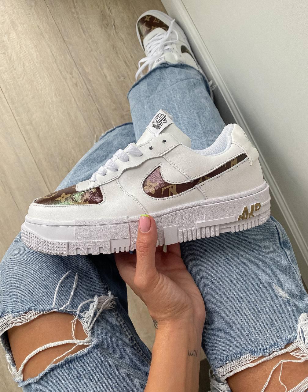 Nike Air Force 1 Pixel x LV Custom