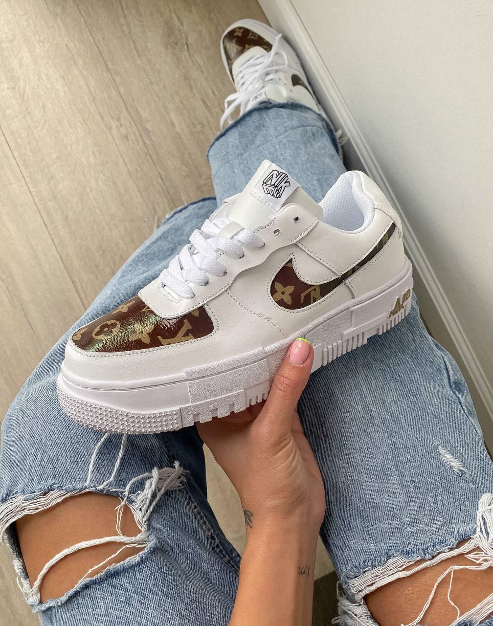 Nike Air Force 1 Pixel x LV Custom