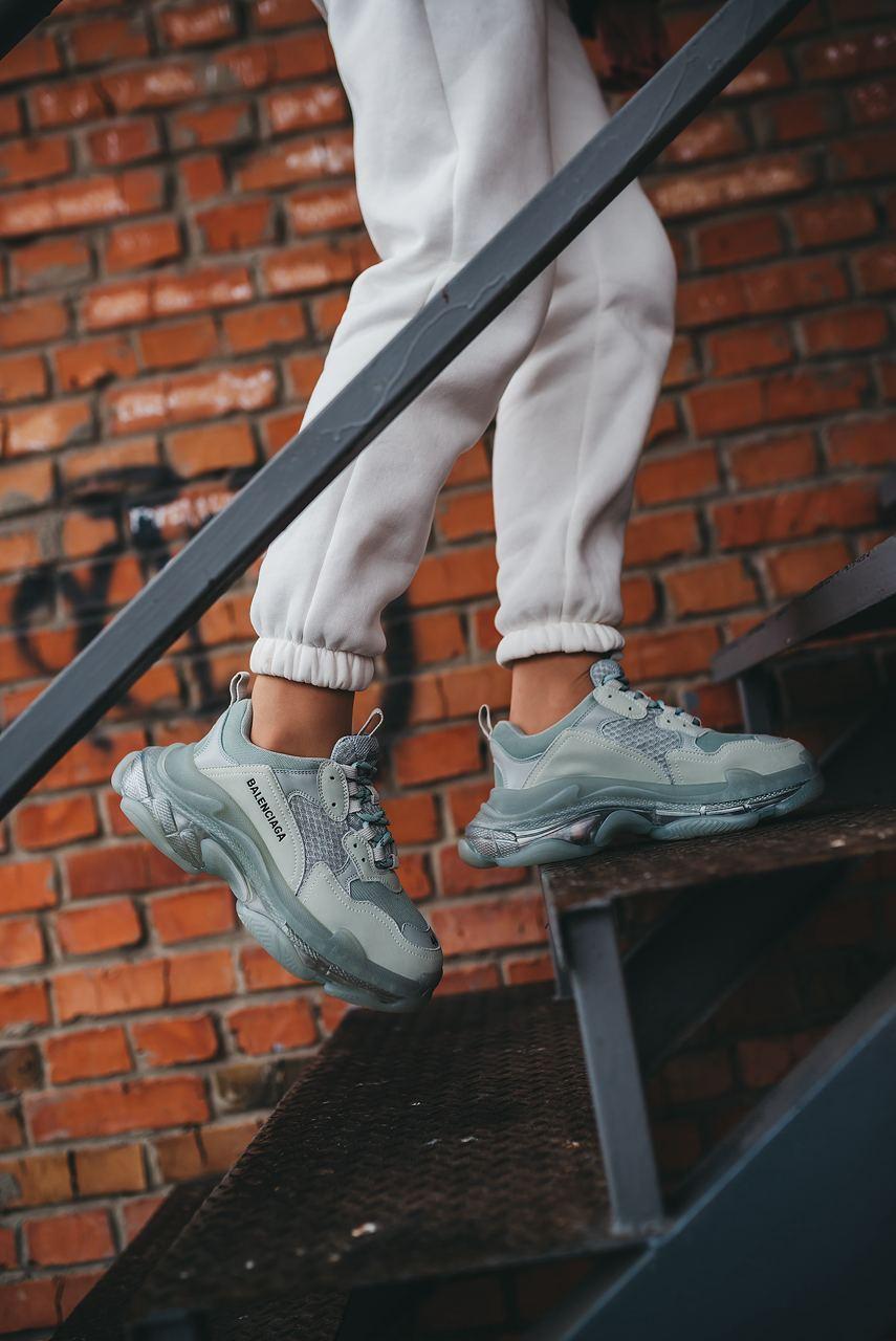 Balenciaga Triple S Clear Sole White Grey