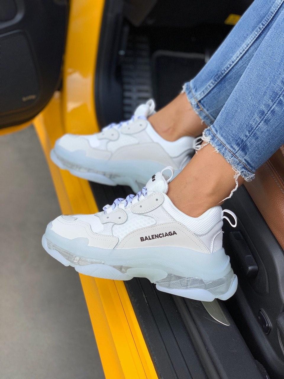 Balenciaga Triple S Clear Sole Beige White