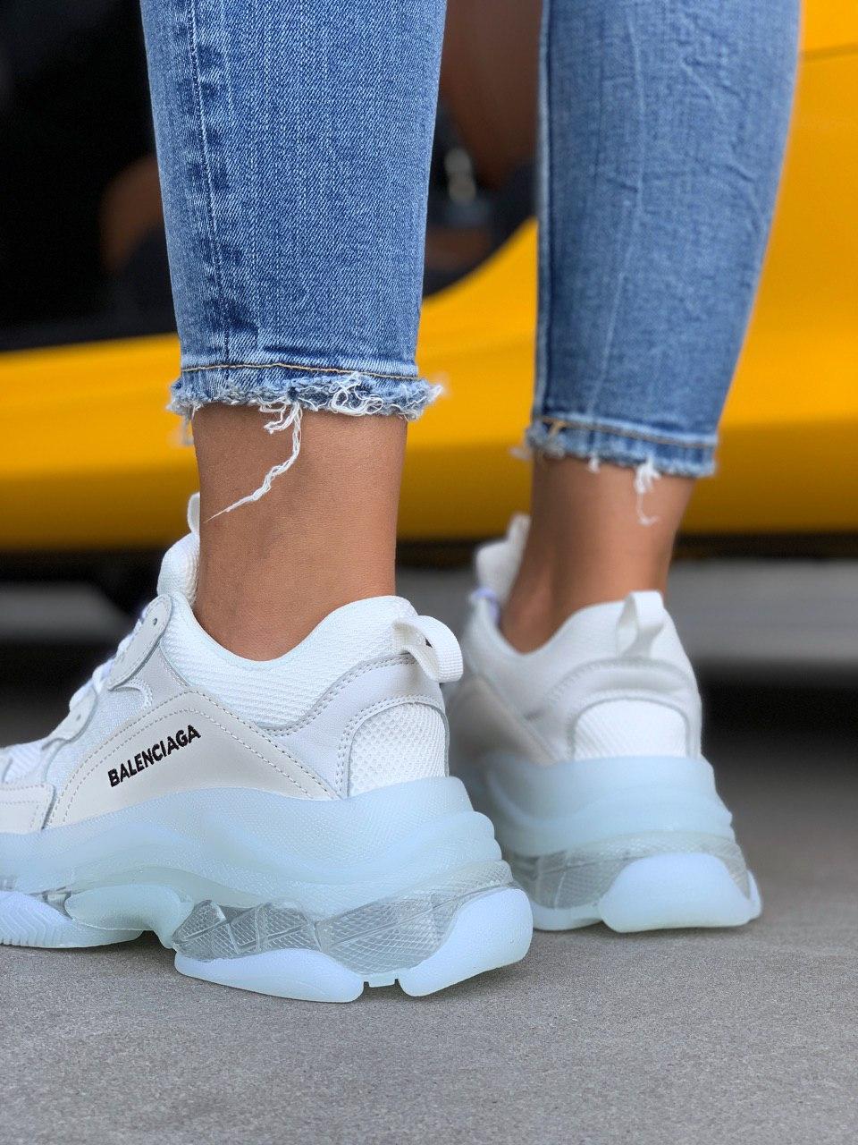 Balenciaga Triple S Clear Sole Beige White
