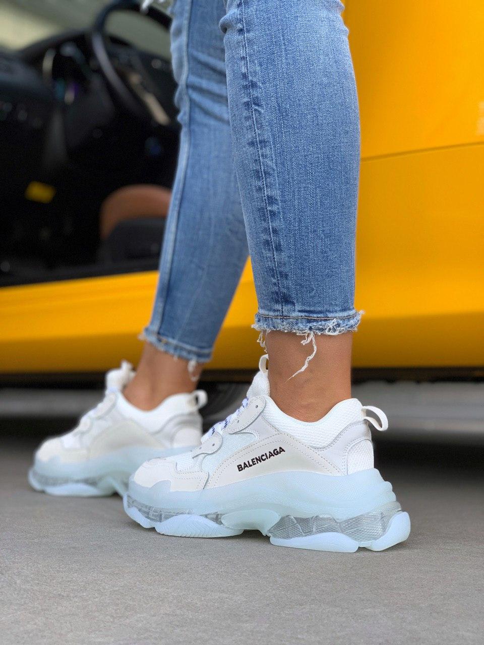 Balenciaga Triple S Clear Sole Beige White