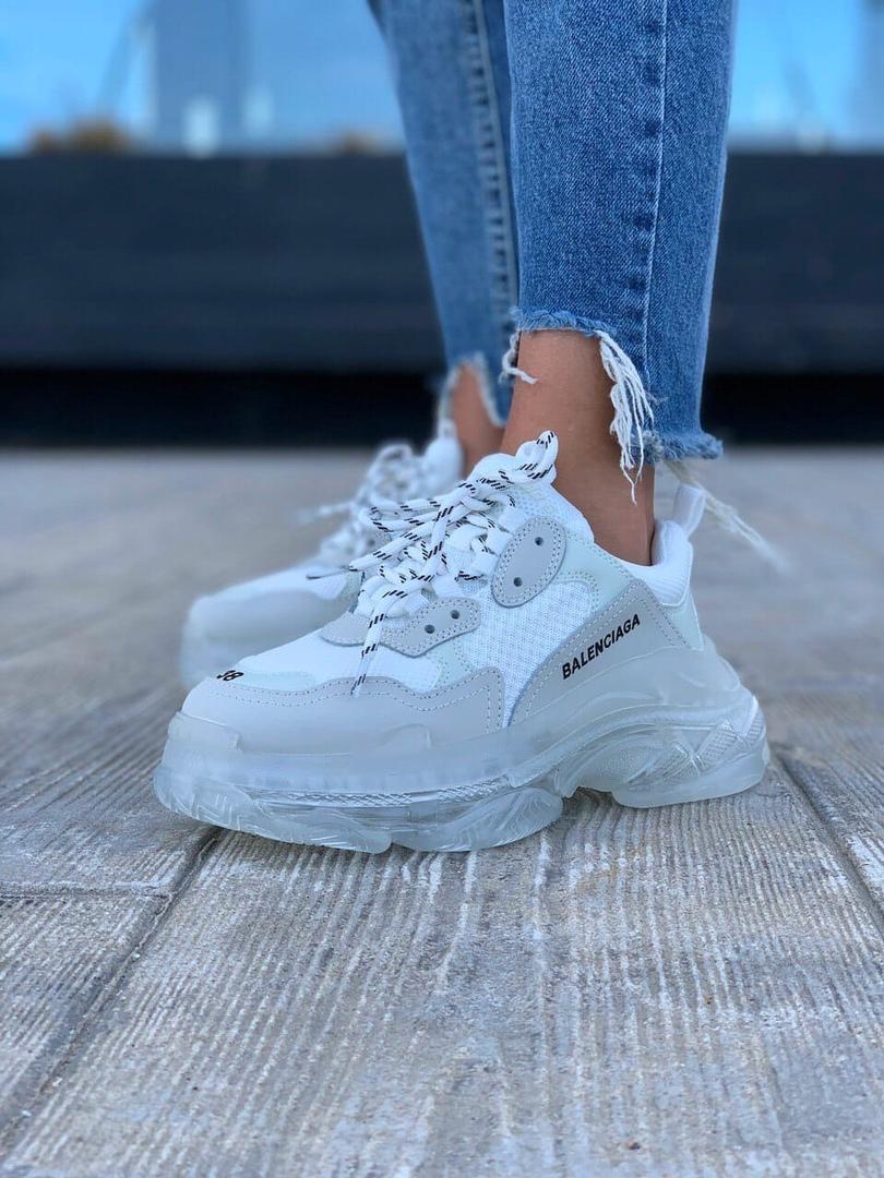 Balenciaga Triple S Clear Sole White