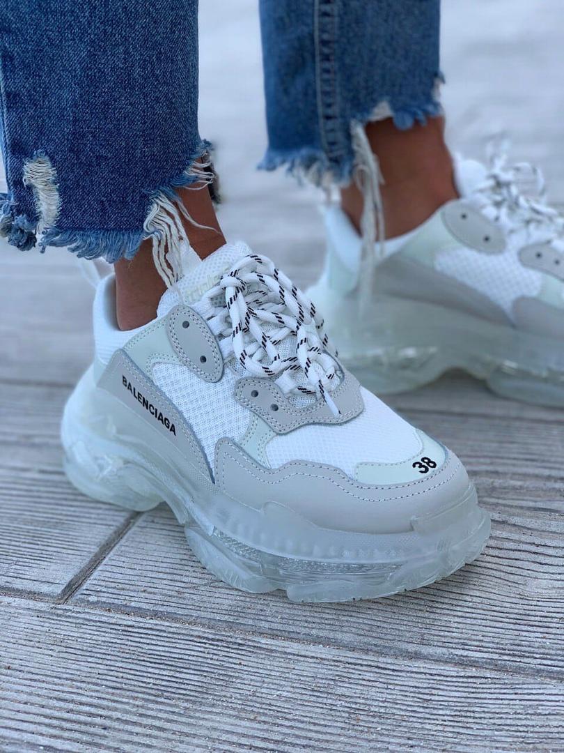 Balenciaga Triple S Clear Sole White
