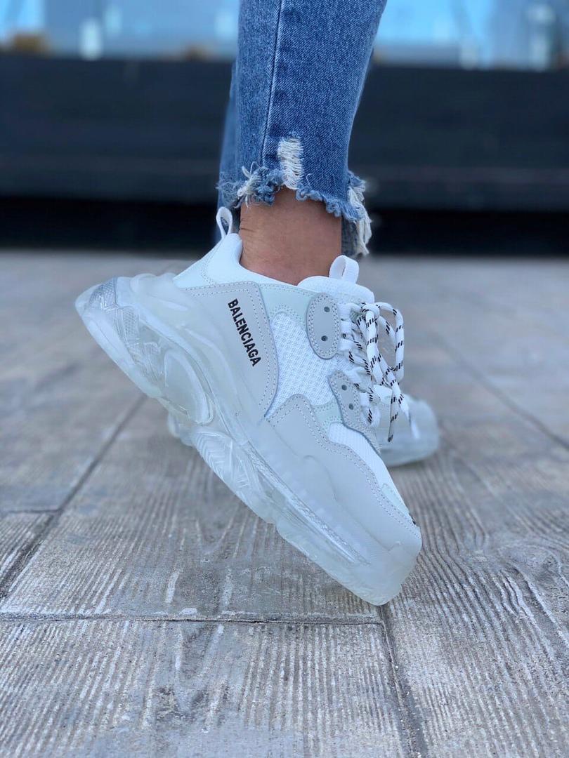 Balenciaga Triple S Clear Sole White