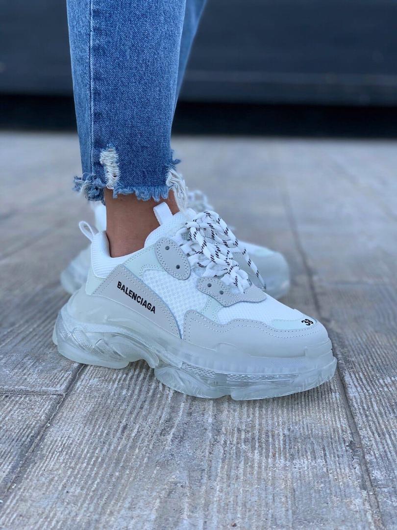 Balenciaga Triple S Clear Sole White