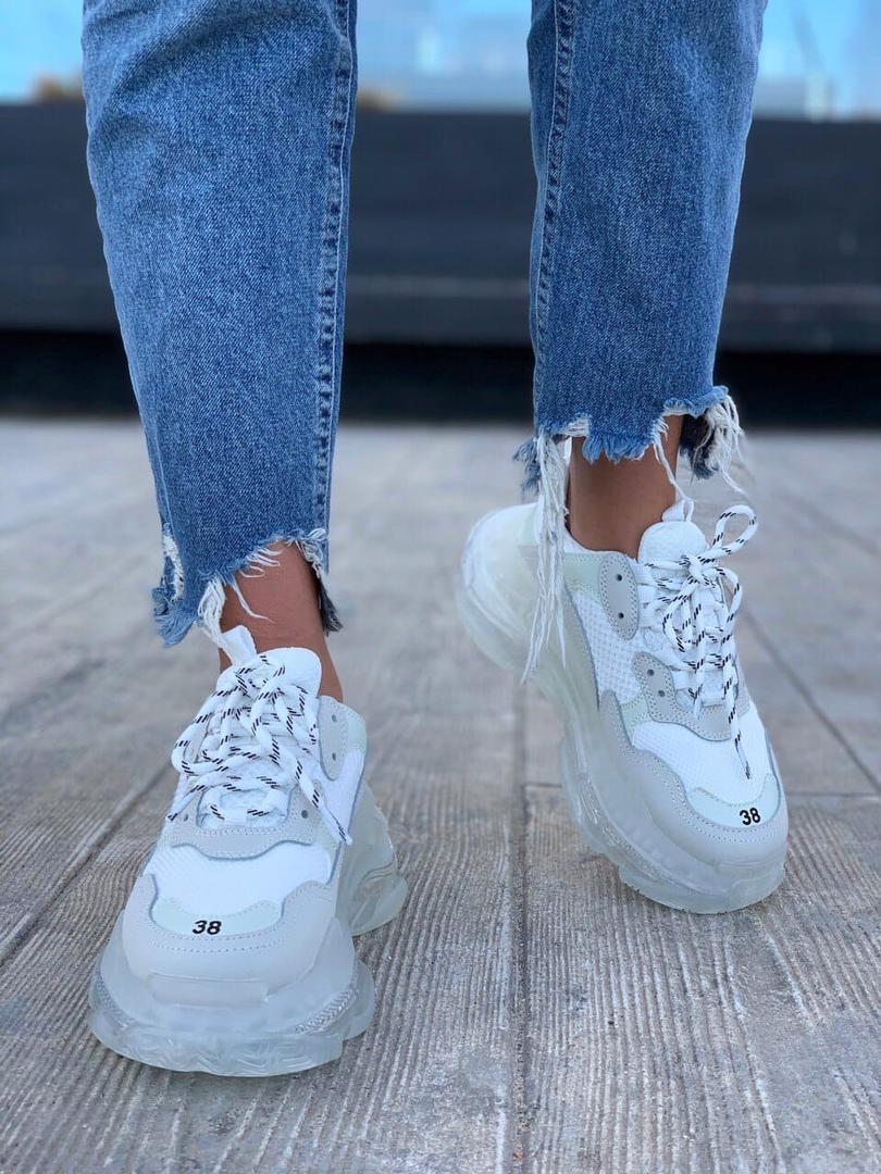 Balenciaga Triple S Clear Sole White