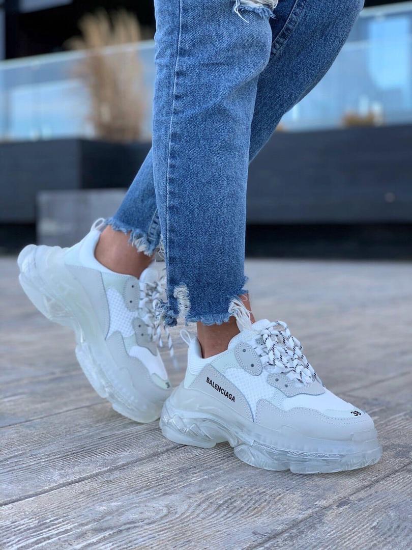 Balenciaga Triple S Clear Sole White