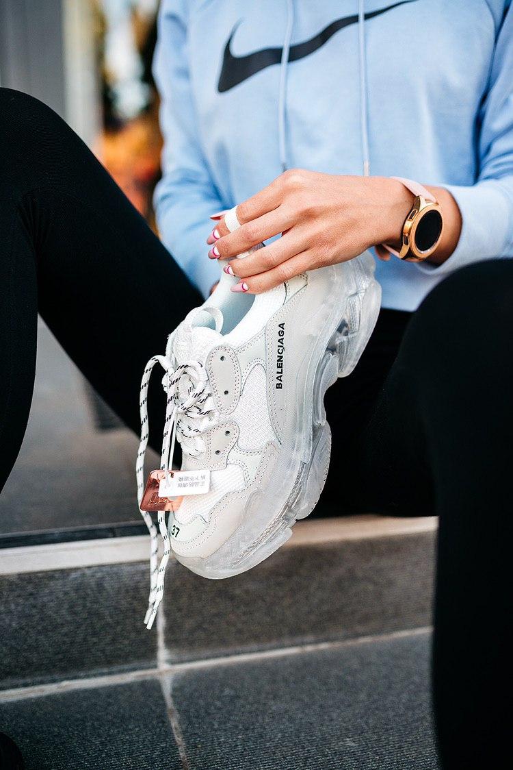 Balenciaga Triple S Clear Sole White