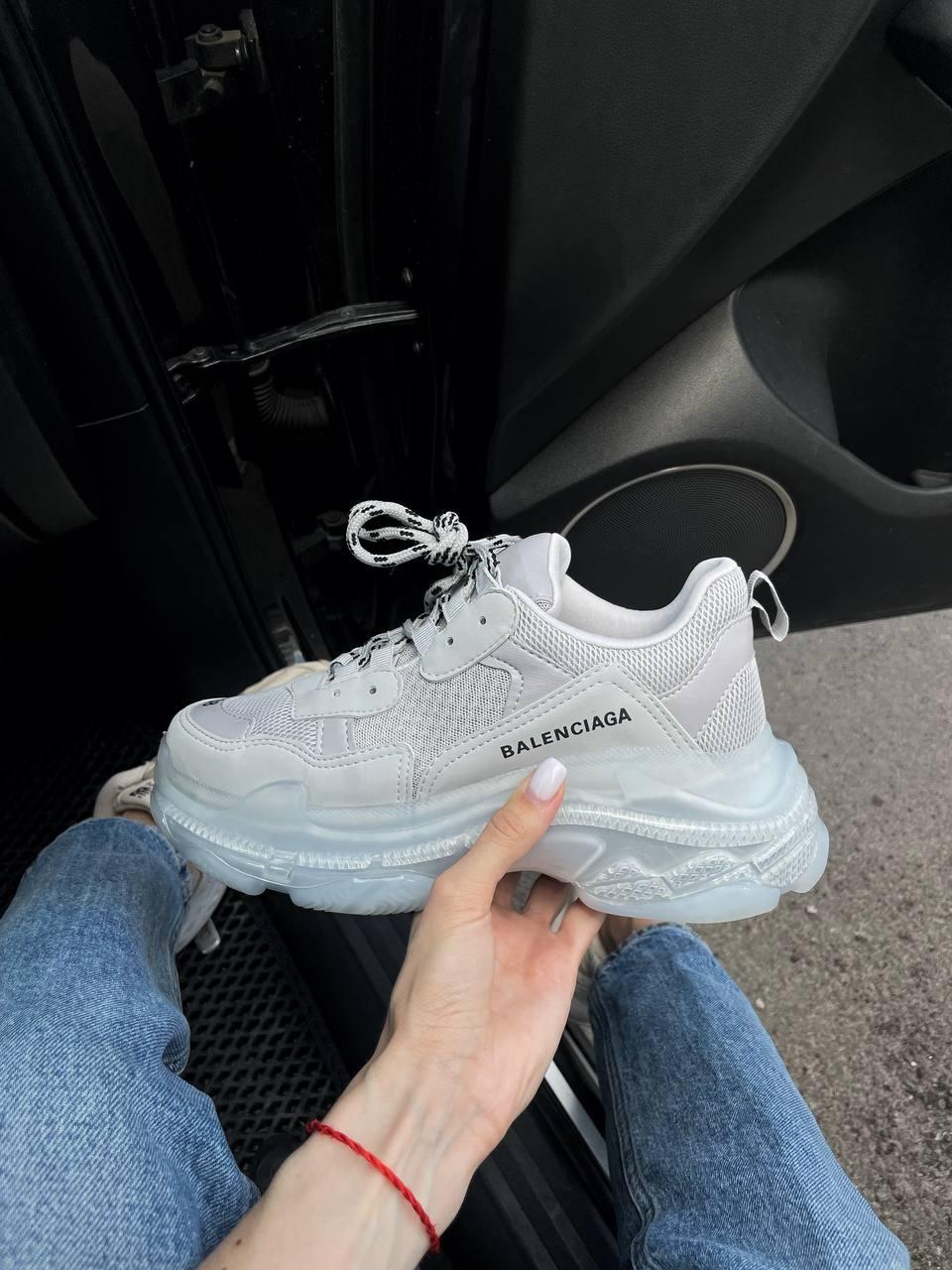 Balenciaga Triple S Clear Sole Grey v2