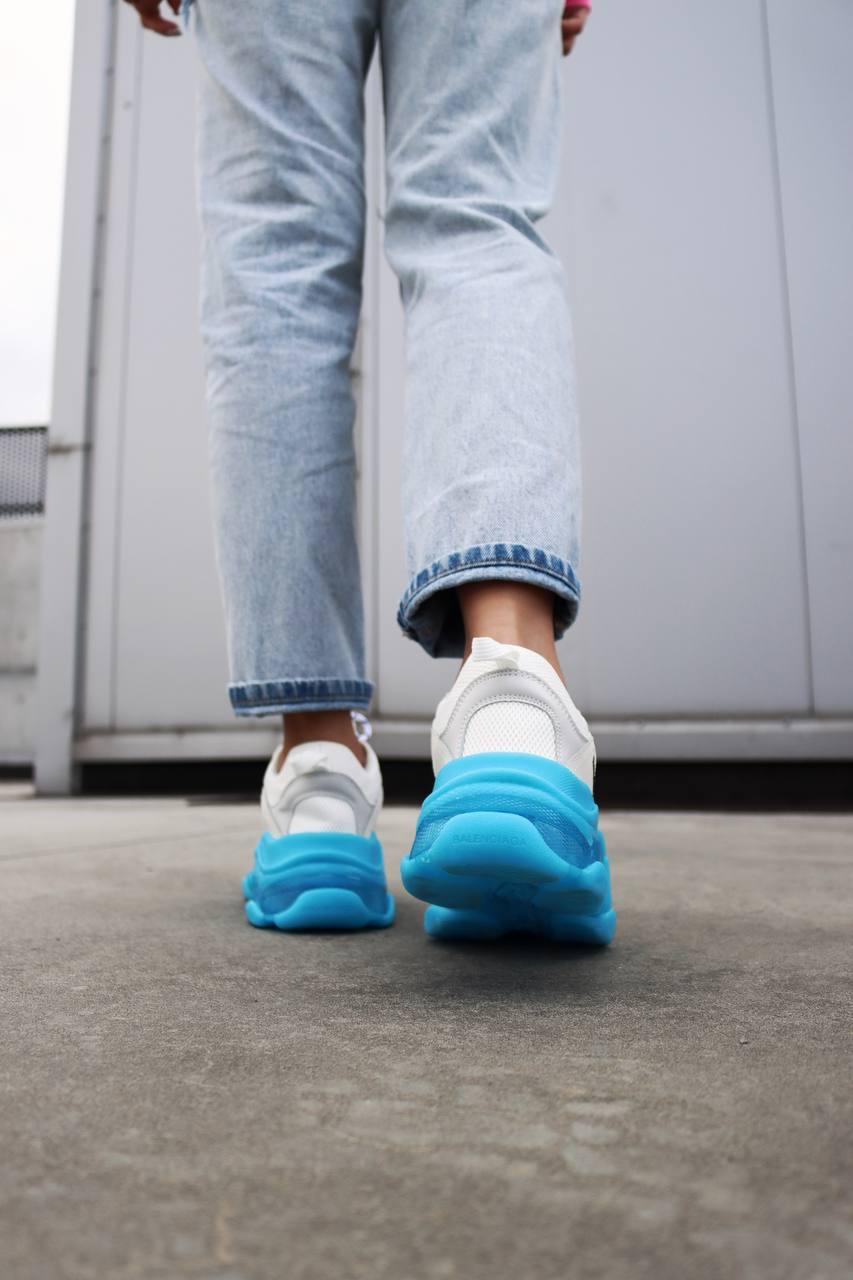 Balenciaga Triple S Clear Sole Blue Grey