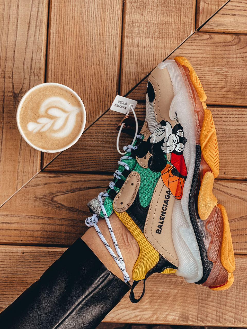 Balenciaga Triple S Clear Sole Mickey Mouse