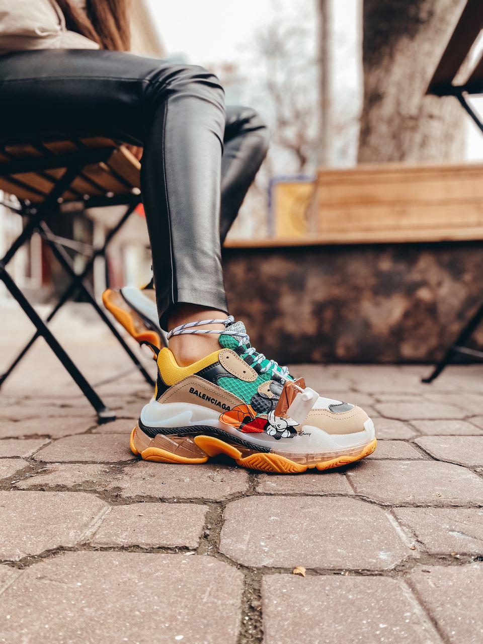 Balenciaga Triple S Clear Sole Mickey Mouse