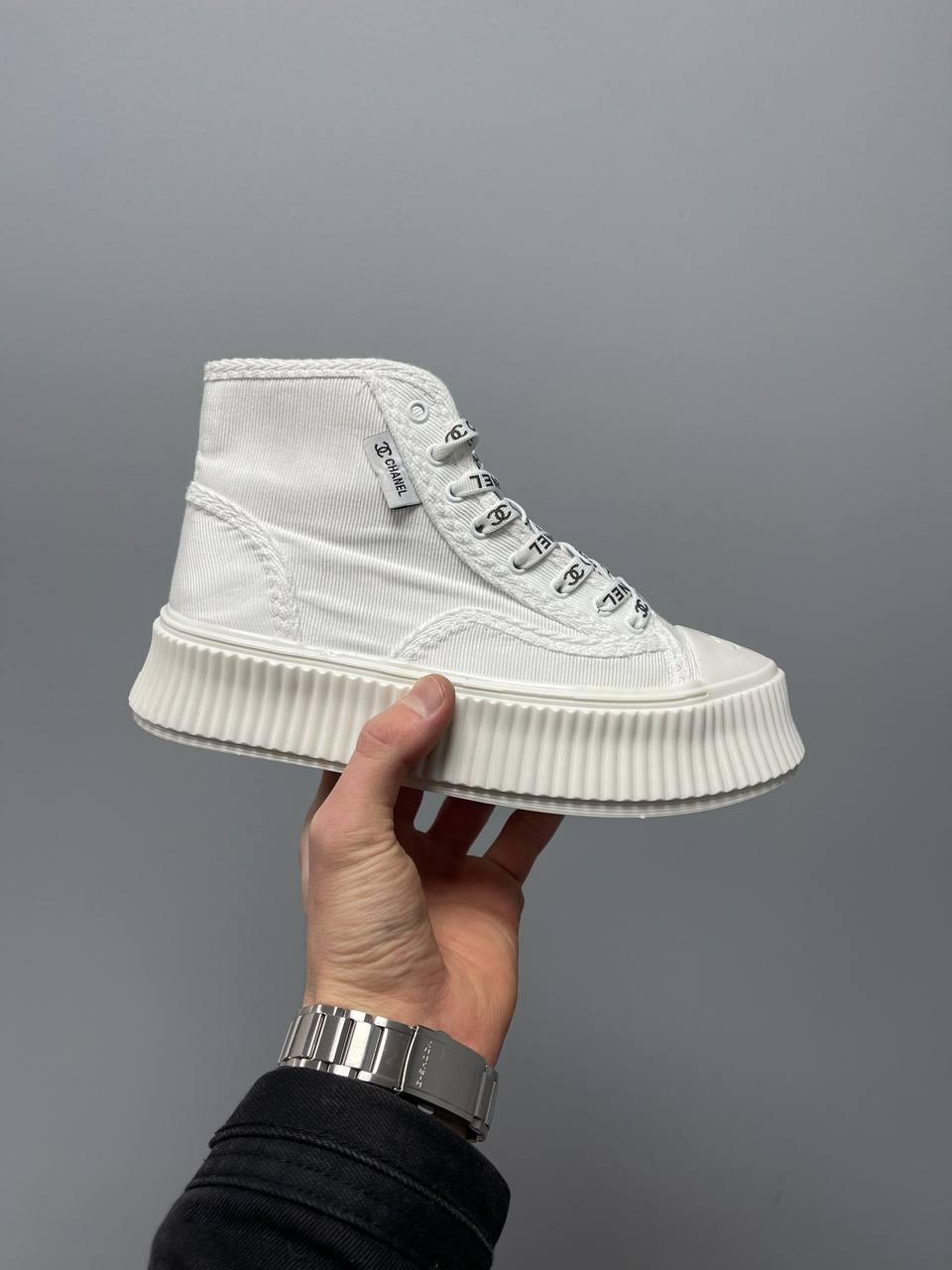 Chanel Sneakers Platform White