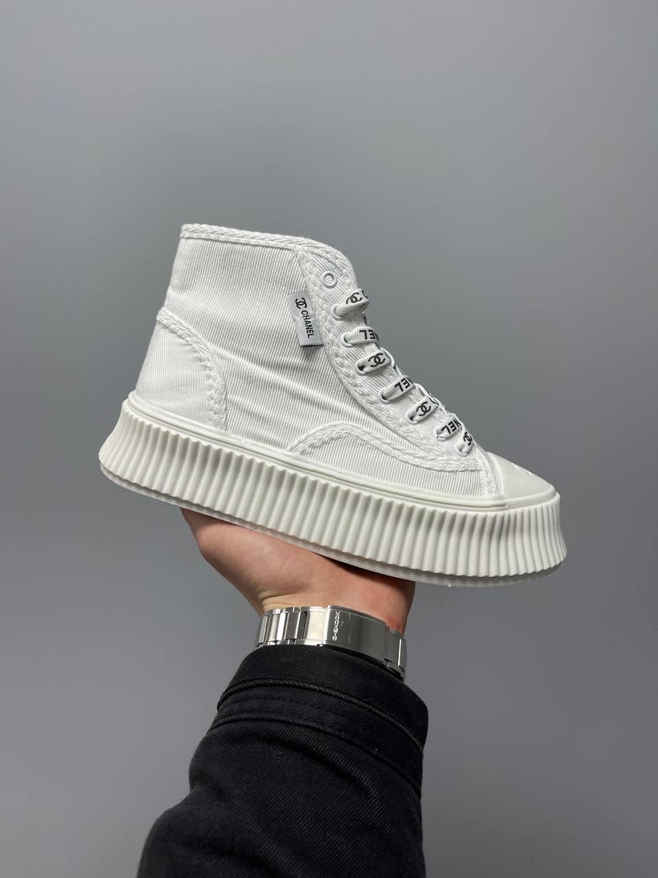 Chanel Sneakers Platform White