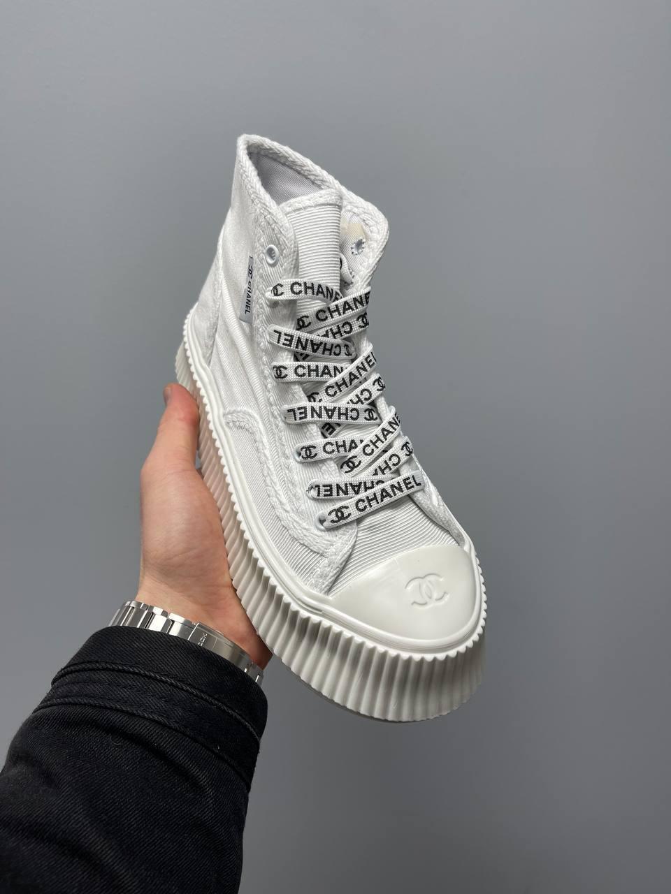 Chanel Sneakers Platform White