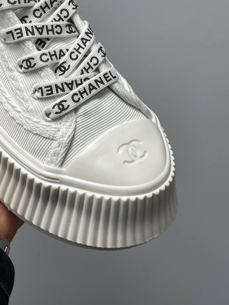 Chanel Sneakers Platform White