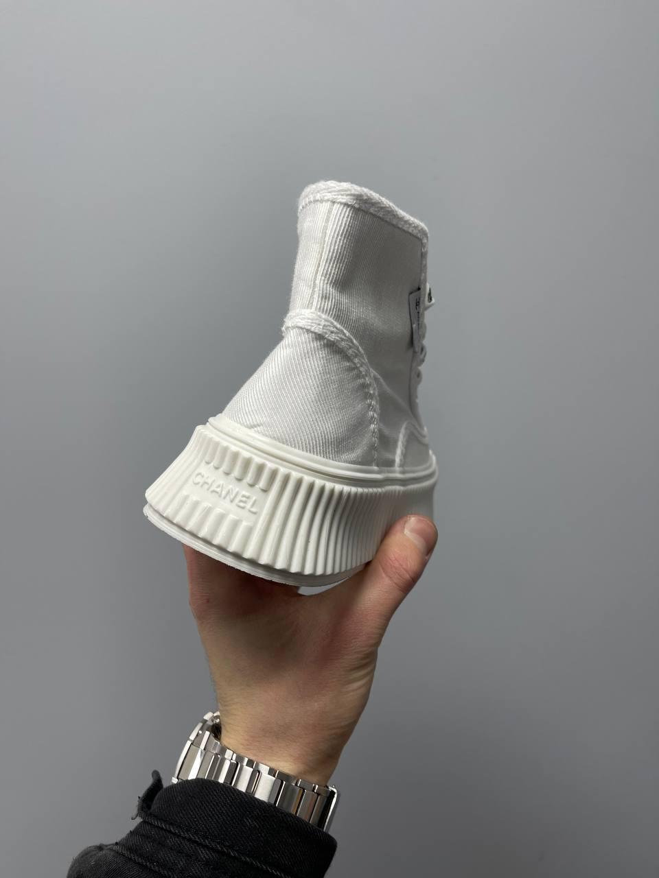 Chanel Sneakers Platform White