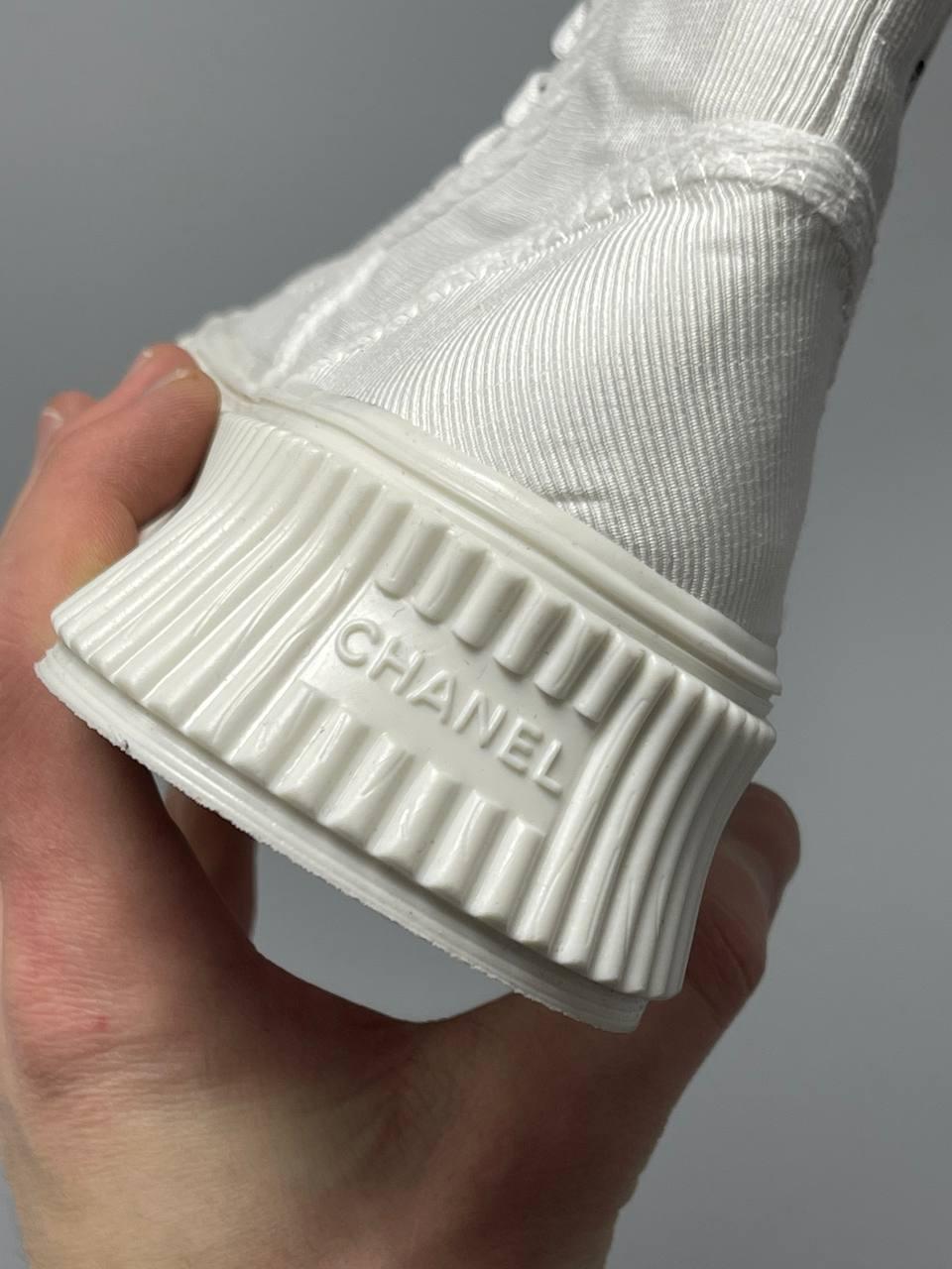 Chanel Sneakers Platform White