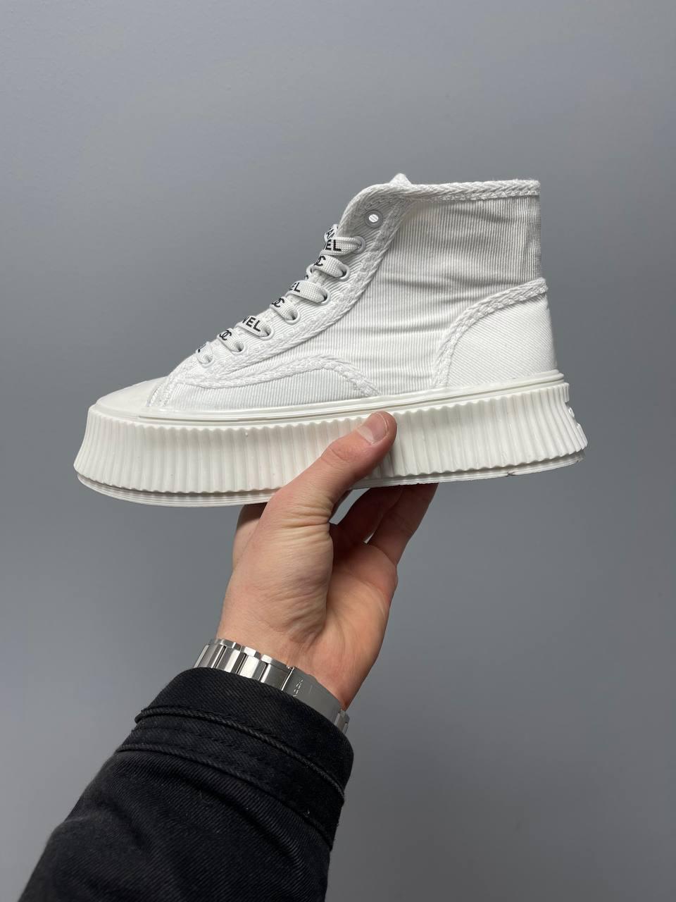 Chanel Sneakers Platform White