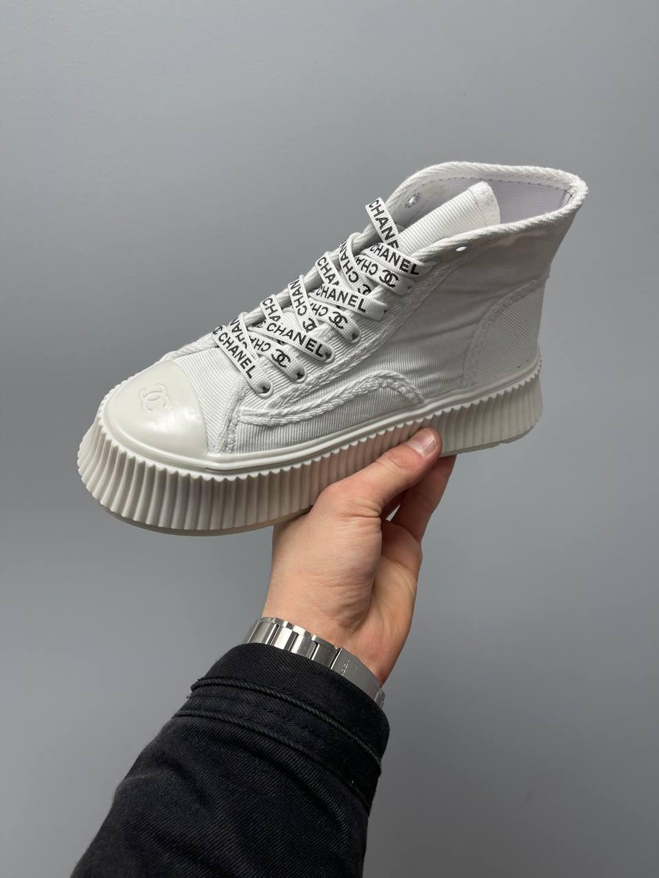 Chanel Sneakers Platform White