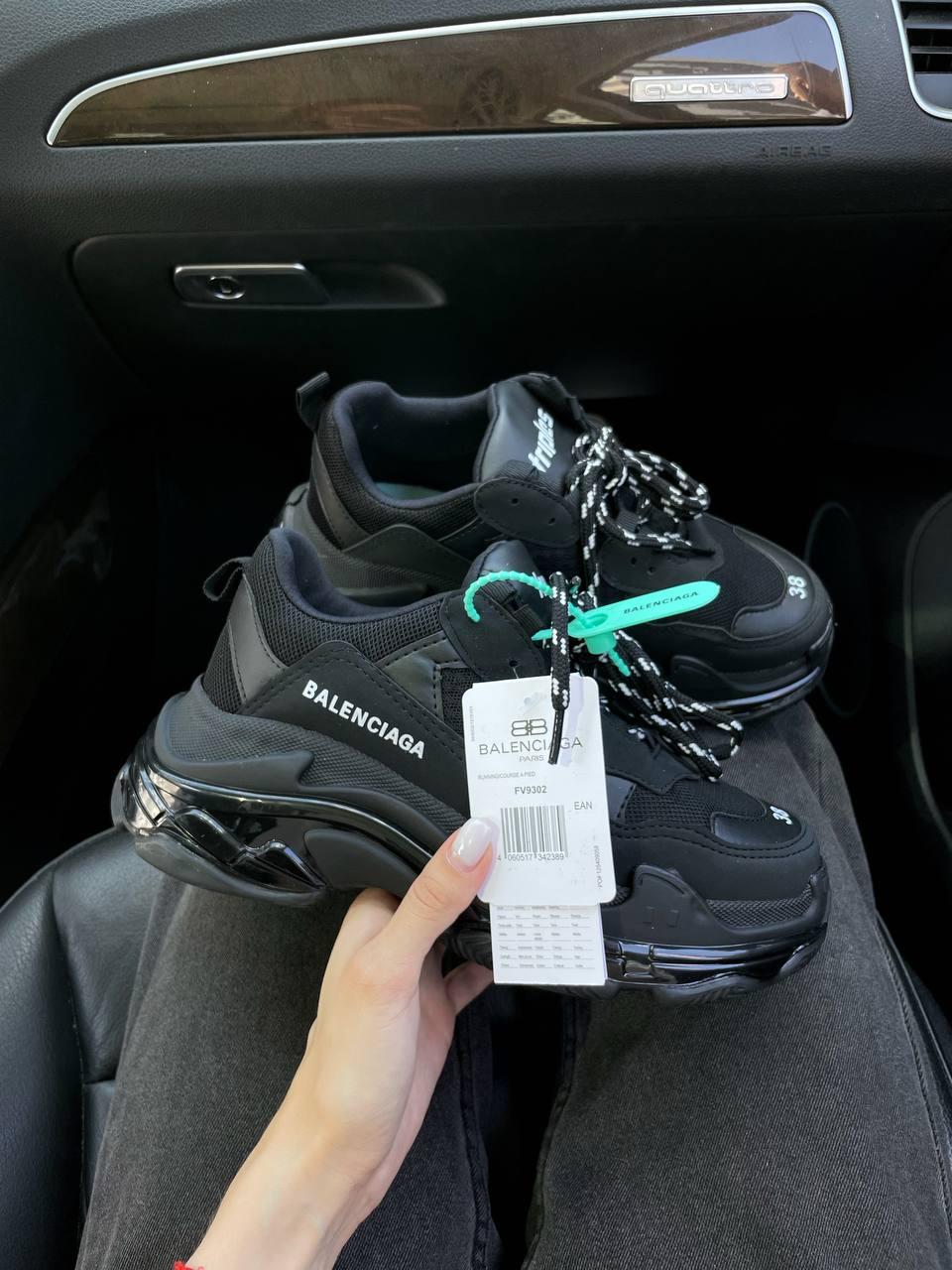 Balenciaga Triple S Clear Sole Black
