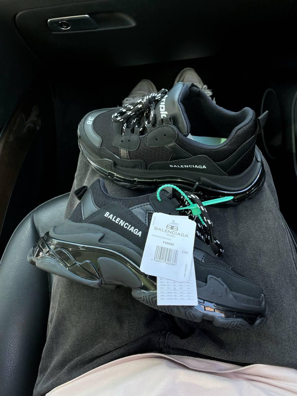 Balenciaga Triple S Clear Sole Black