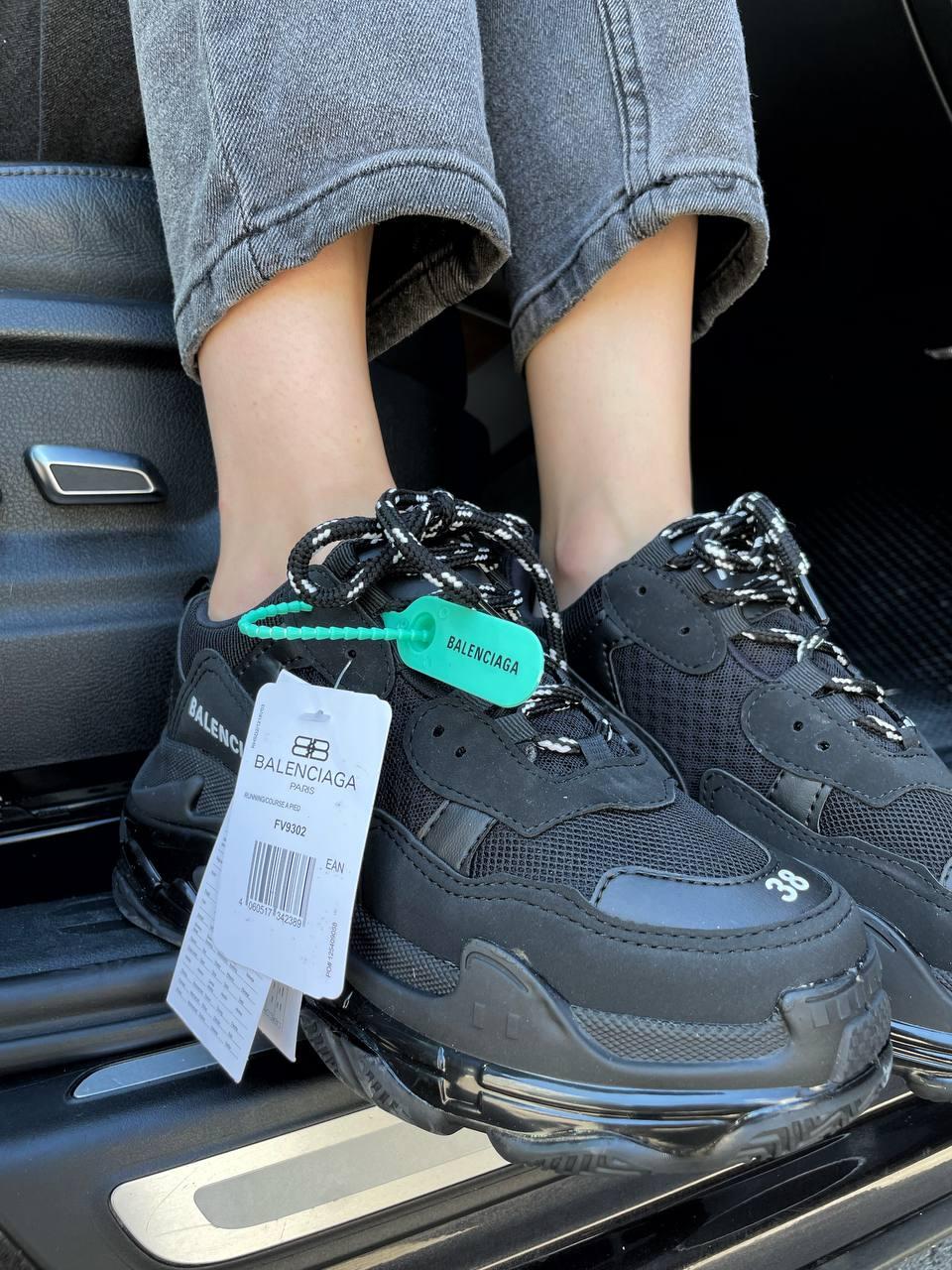 Balenciaga Triple S Clear Sole Black