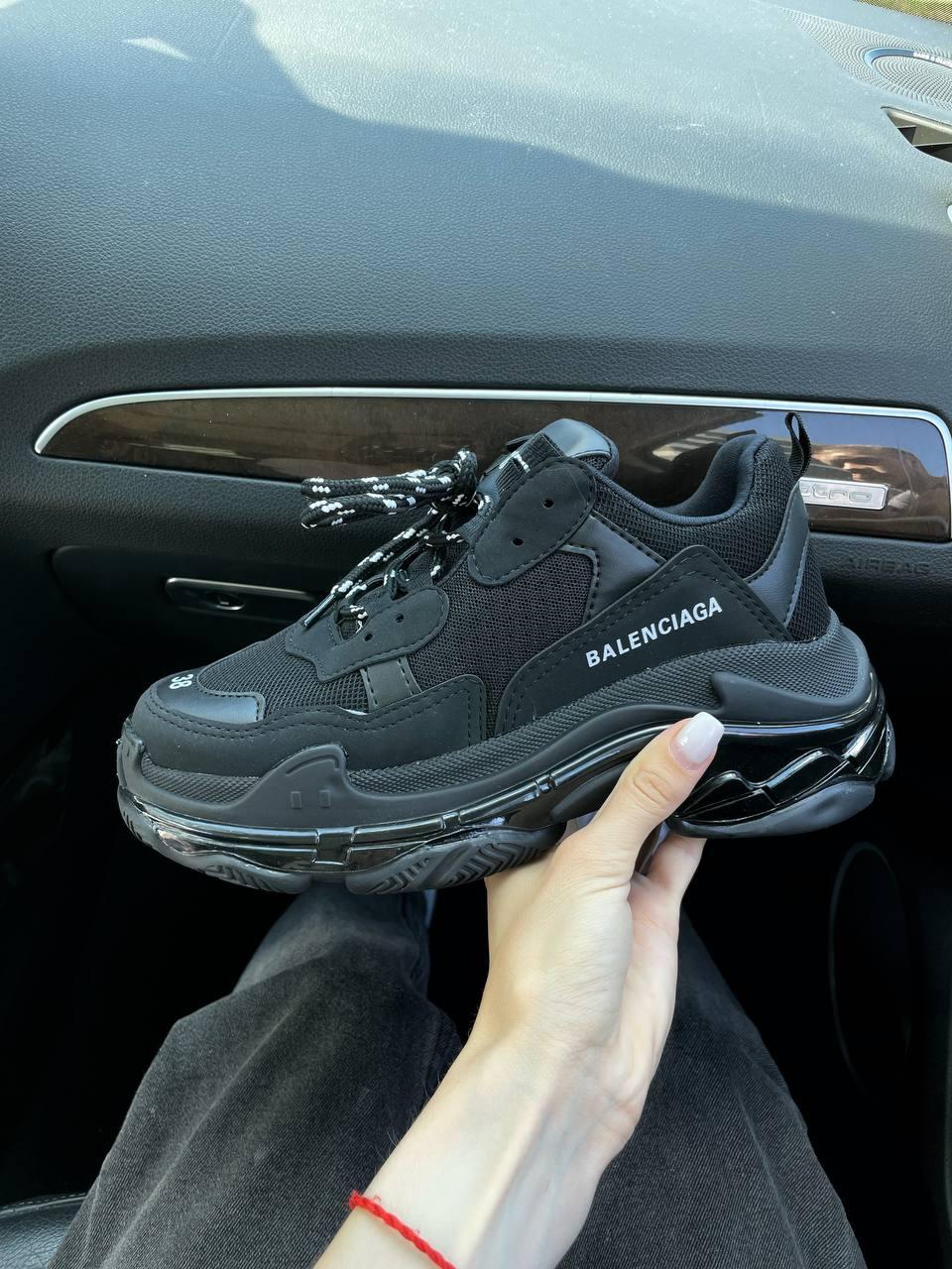 Balenciaga Triple S Clear Sole Black