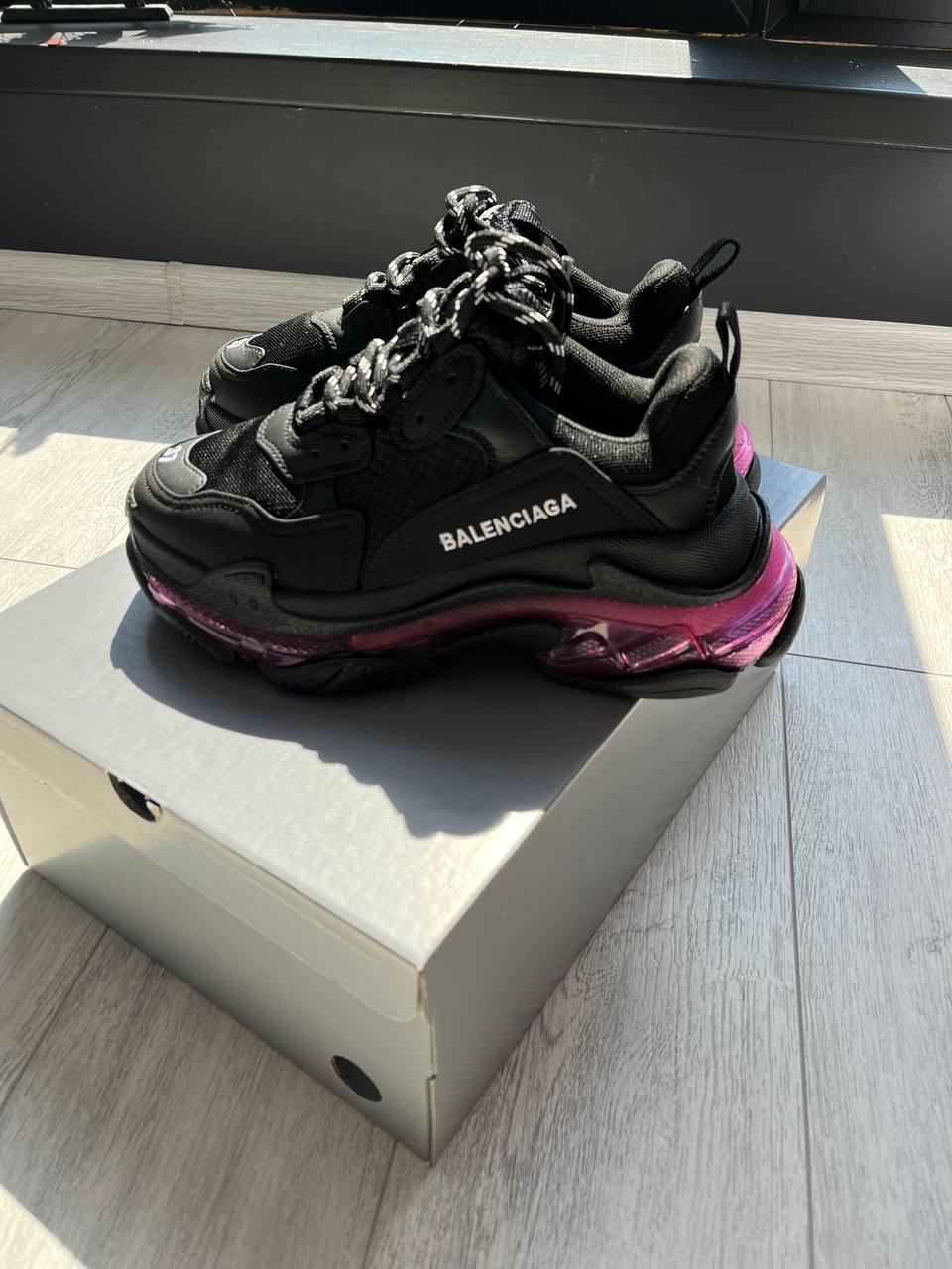 Balenciaga Triple S Clear Sole Black Red