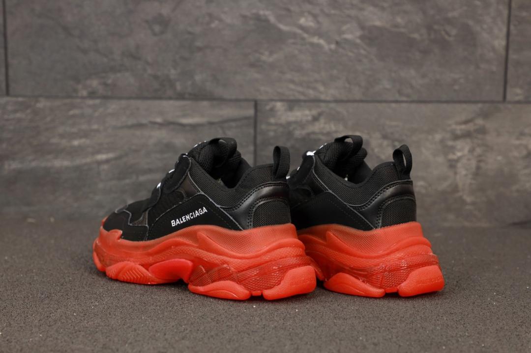 Balenciaga Triple S Clear Sole Red Black