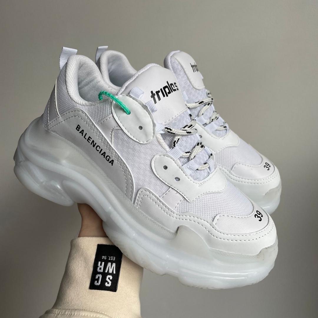Balenciaga Triple S Clear Sole White v2