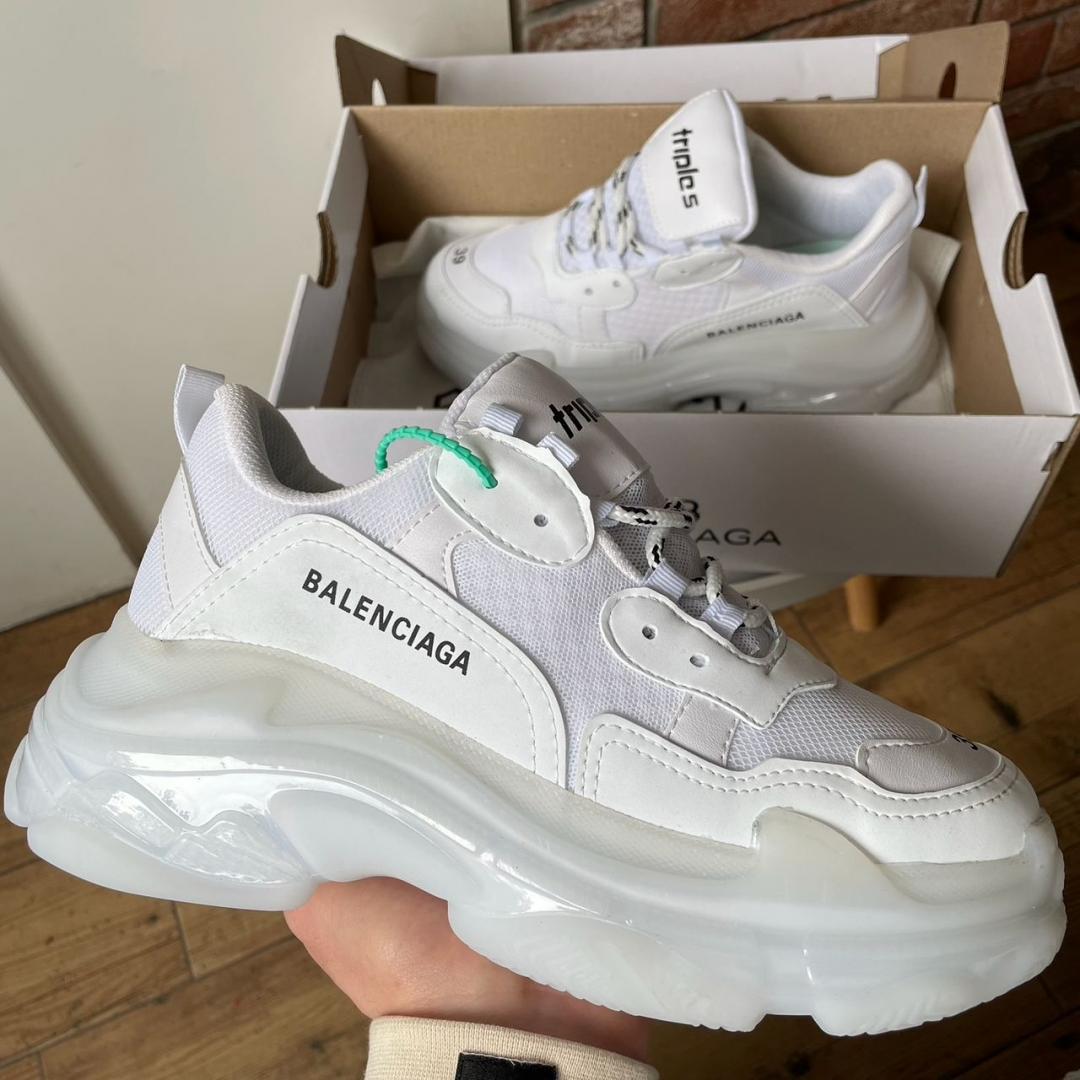 Balenciaga Triple S Clear Sole White v2