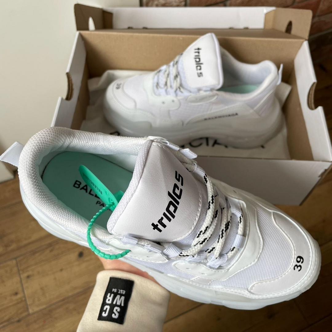 Balenciaga Triple S Clear Sole White v2