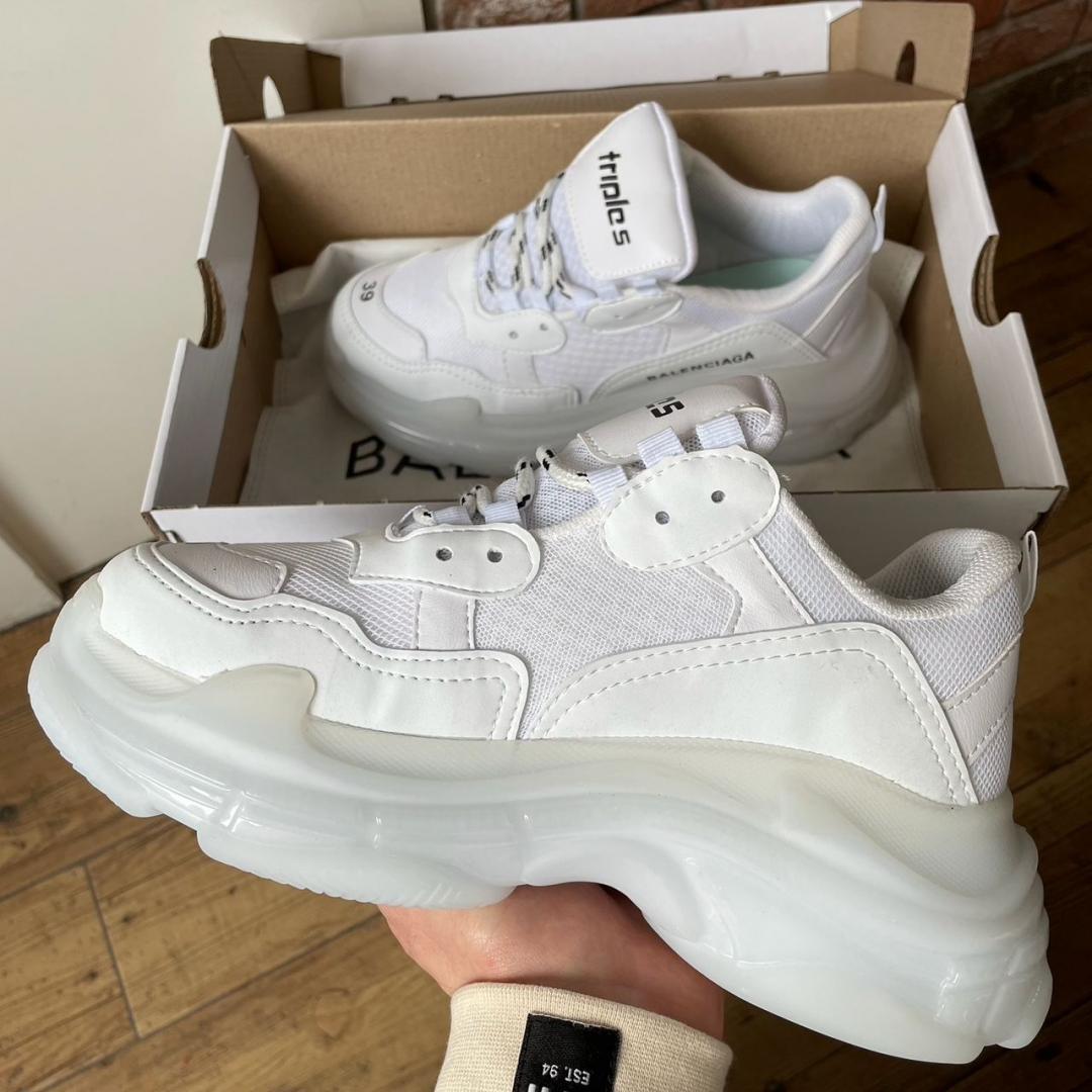 Balenciaga Triple S Clear Sole White v2