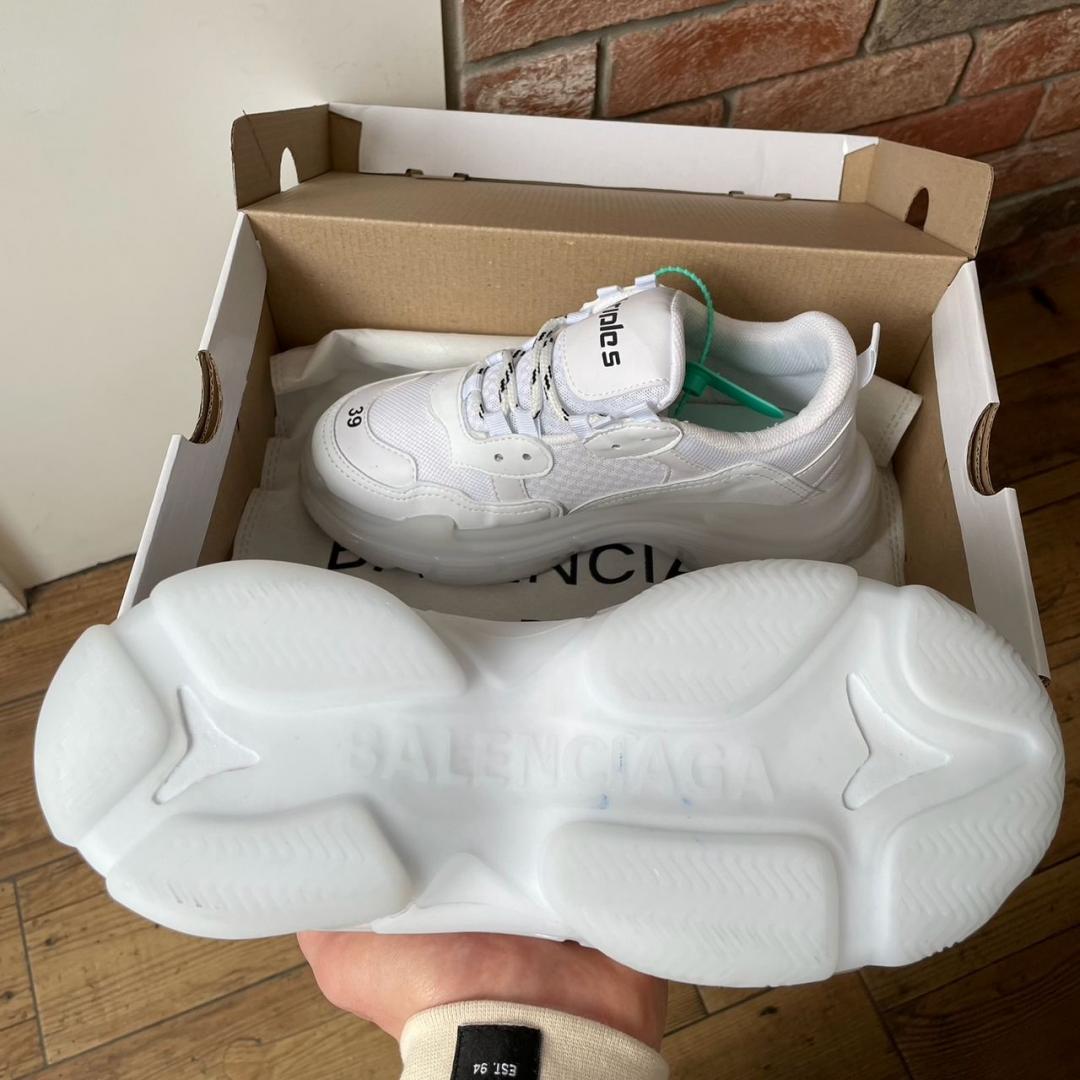 Balenciaga Triple S Clear Sole White v2