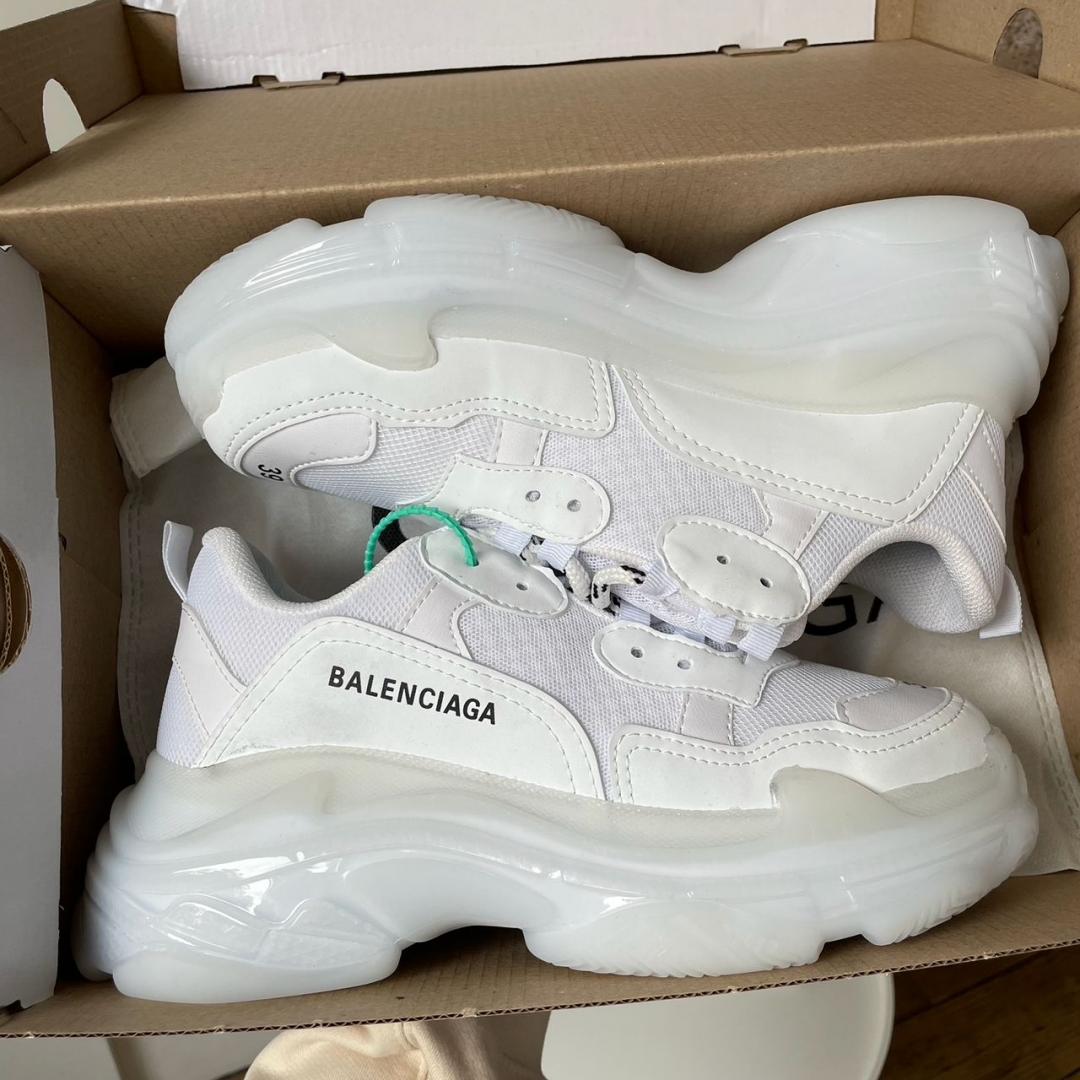 Balenciaga Triple S Clear Sole White v2