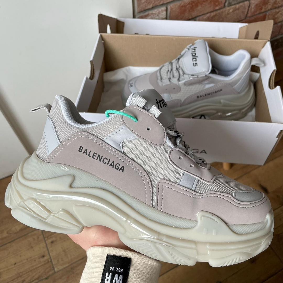 Balenciaga Triple S Clear Sole Grey 2.0