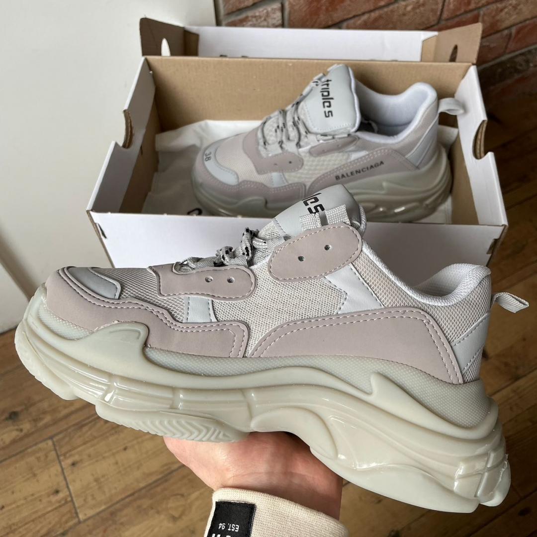 Balenciaga Triple S Clear Sole Grey 2.0