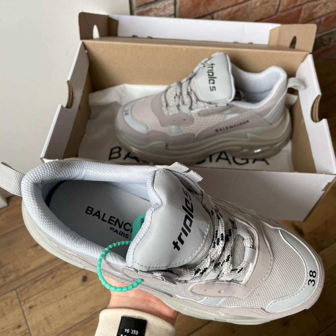 Balenciaga Triple S Clear Sole Grey 2.0
