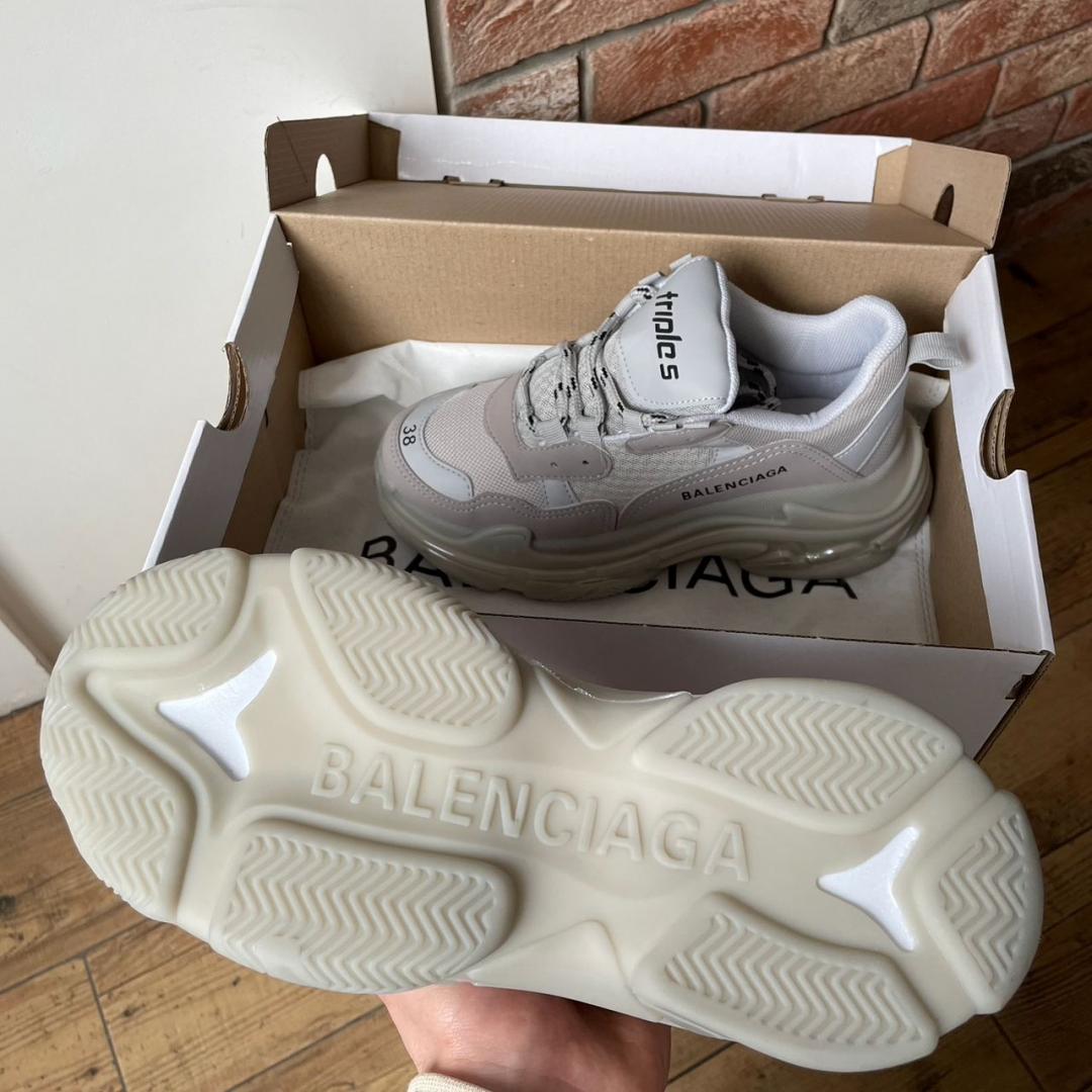 Balenciaga Triple S Clear Sole Grey 2.0