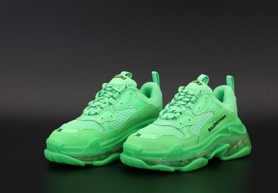Balenciaga Triple S Clear Sole Green Neon