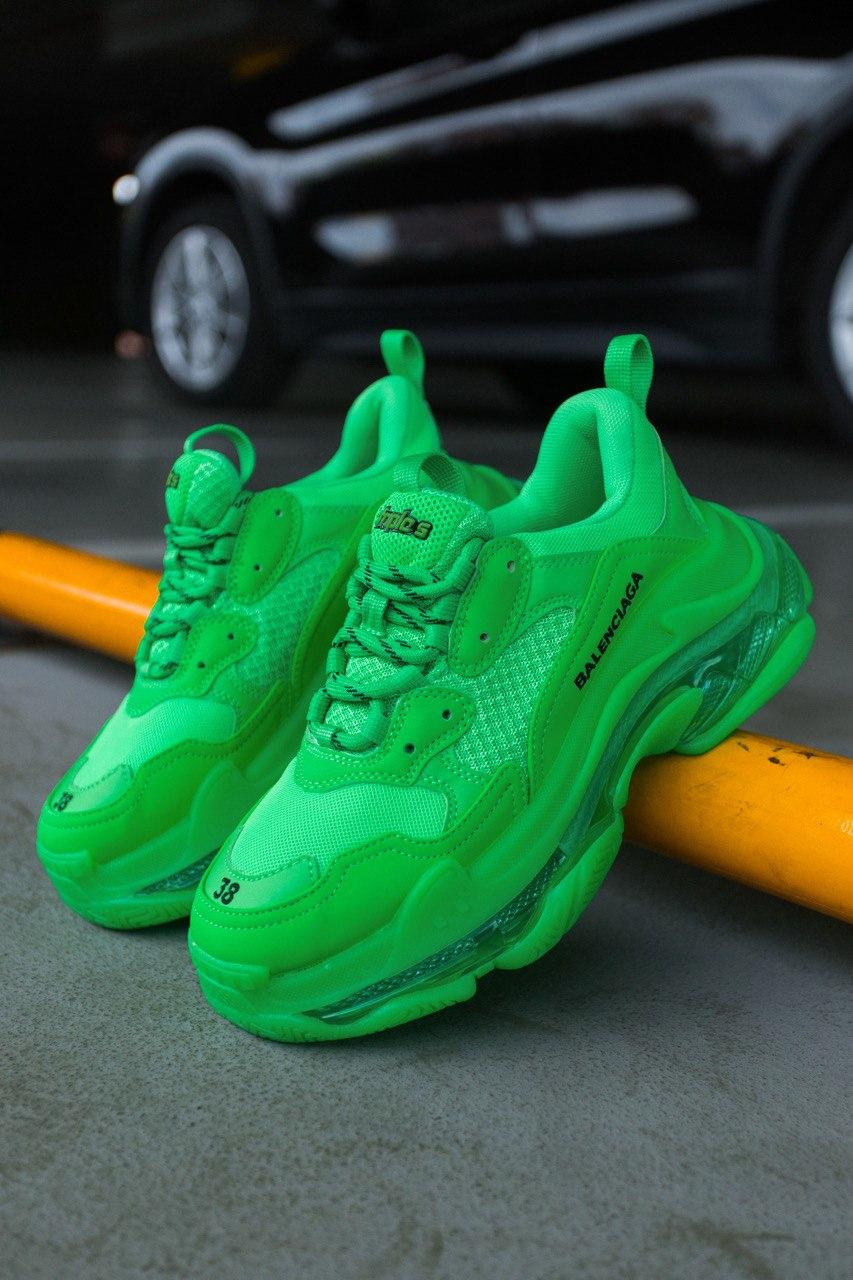Balenciaga Triple S Clear Sole Green Neon