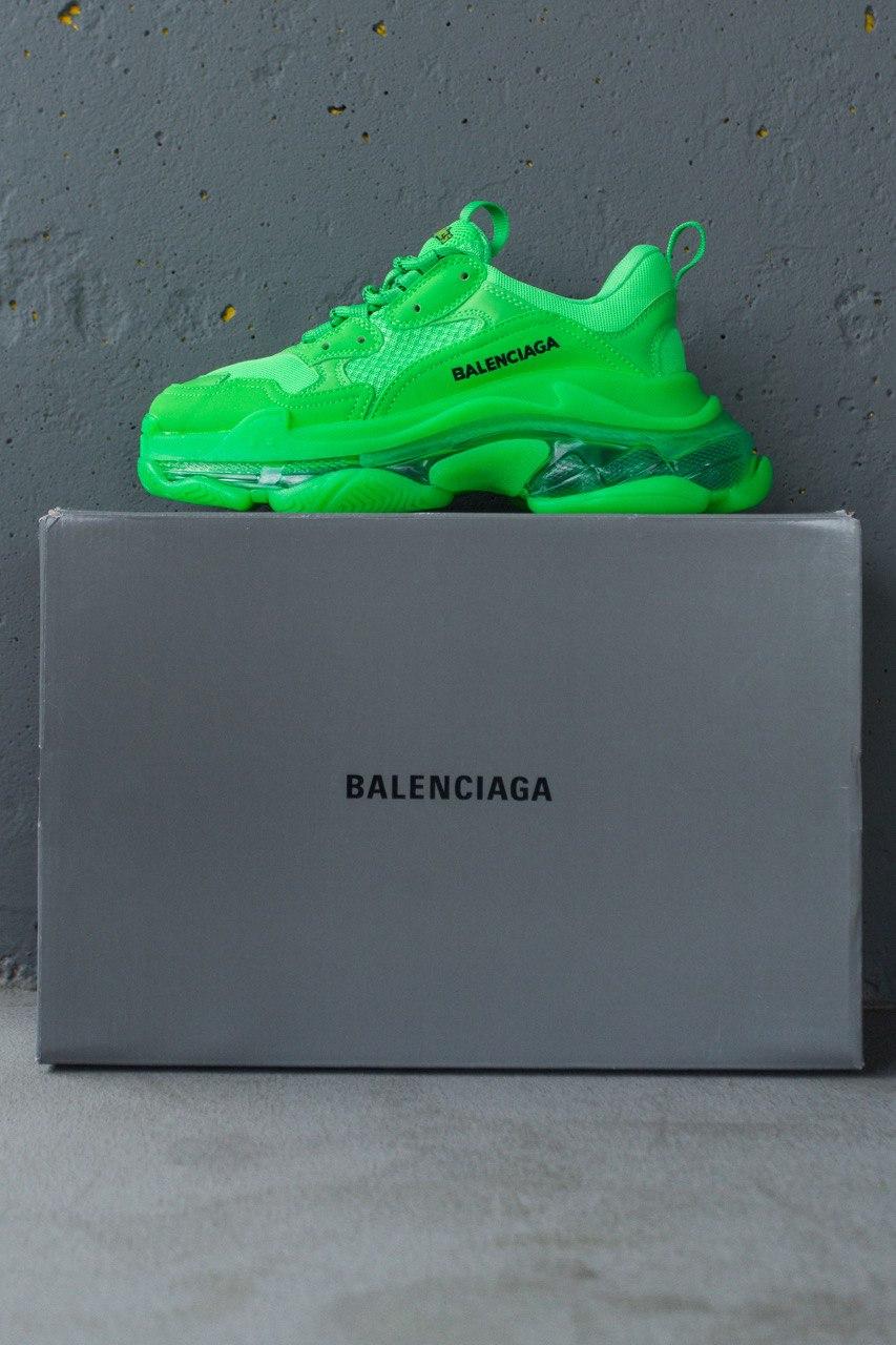 Balenciaga Triple S Clear Sole Green Neon