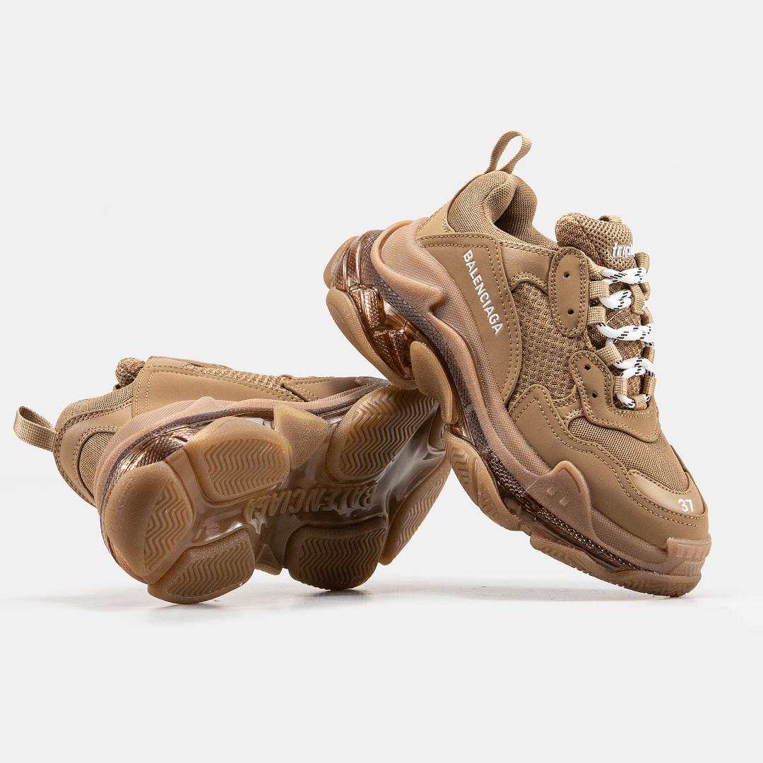 Balenciaga Triple S Clear Sole Brown