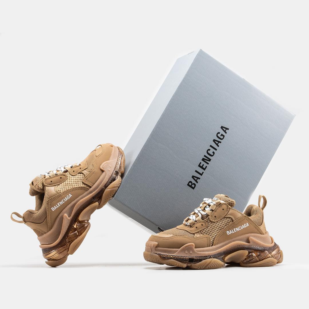Balenciaga Triple S Clear Sole Brown